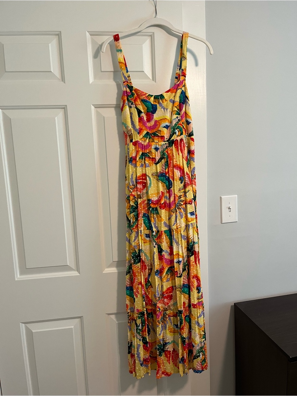 FARM Rio for Anthropologie Yellow Tropical Floral Maxi Dress - Picture 4 of 9